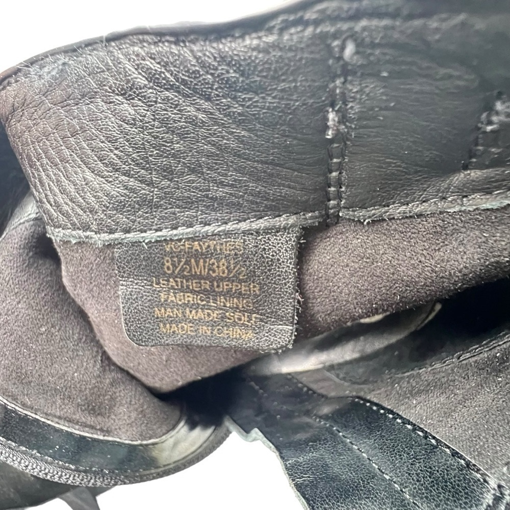 Vince Camuto Faythes Leather Silver Studded Ankle Boots in Black Size 8.5 - Picture 8 of 11